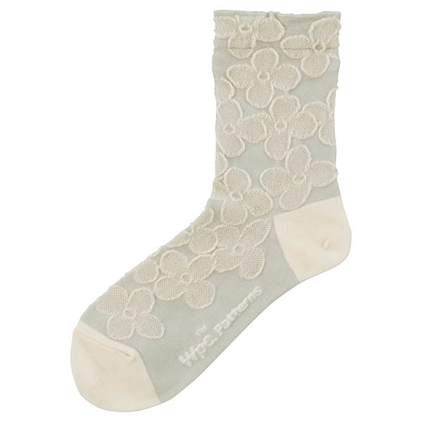 Tabio×Wpc. Patterns ピオニロークルーソックス