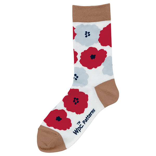 Tabio×Wpc. Patterns ピオニロークルーソックス