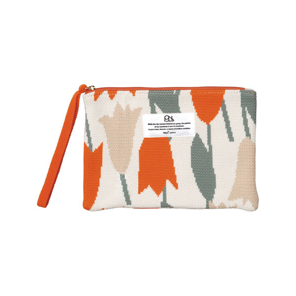 ニットフラットポーチ