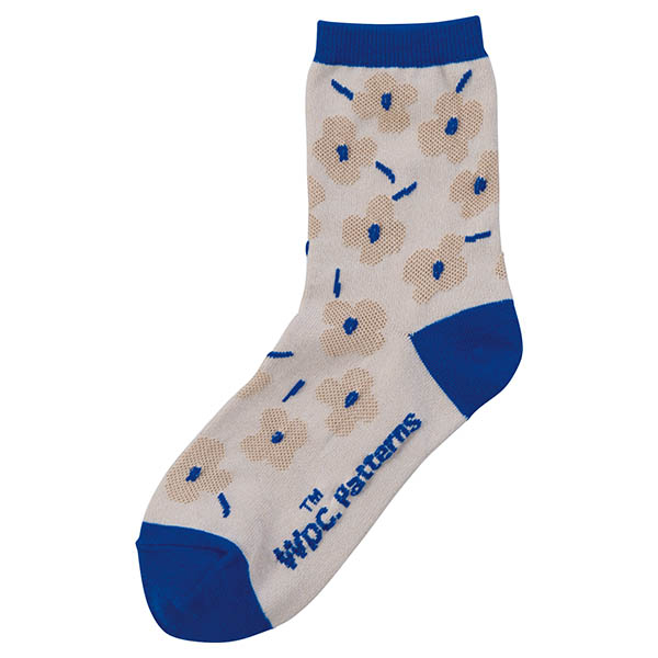 Tabio×Wpc. Patterns フロートメリーフラワーロークルー