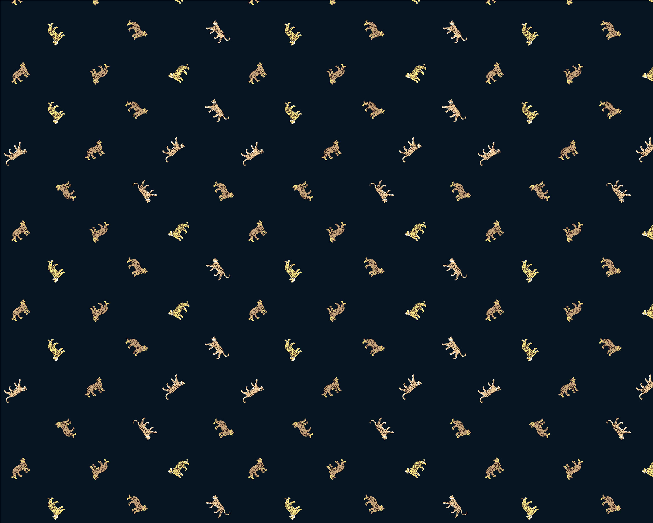 LEOPARD & TIGER NAVY