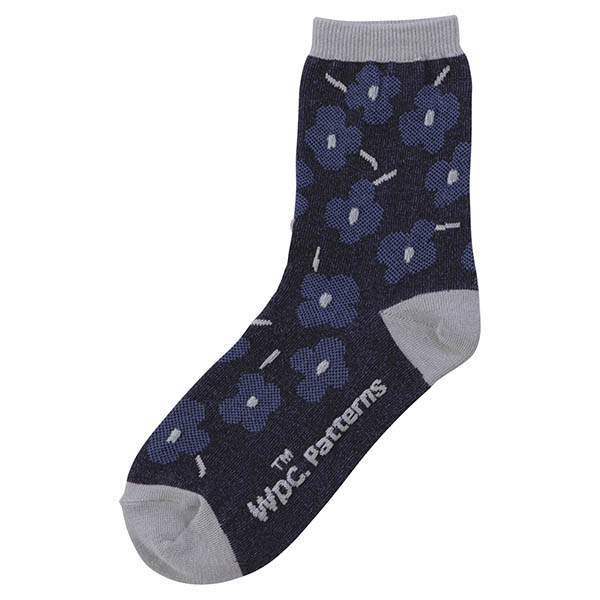 Tabio×Wpc. Patterns フロートメリーフラワーロークルー