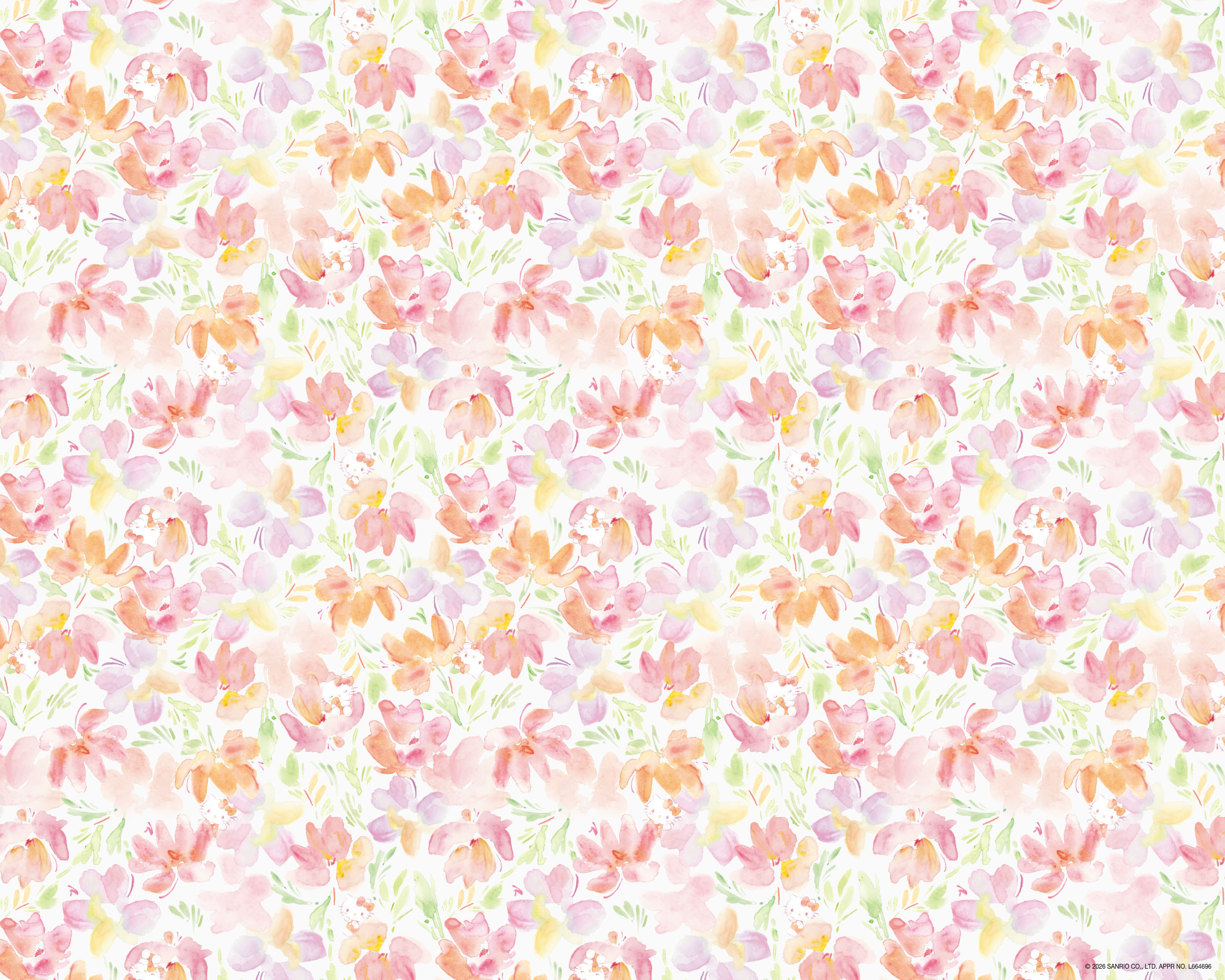 WATERCOLOR BLOOM PINK（ハローキティ）