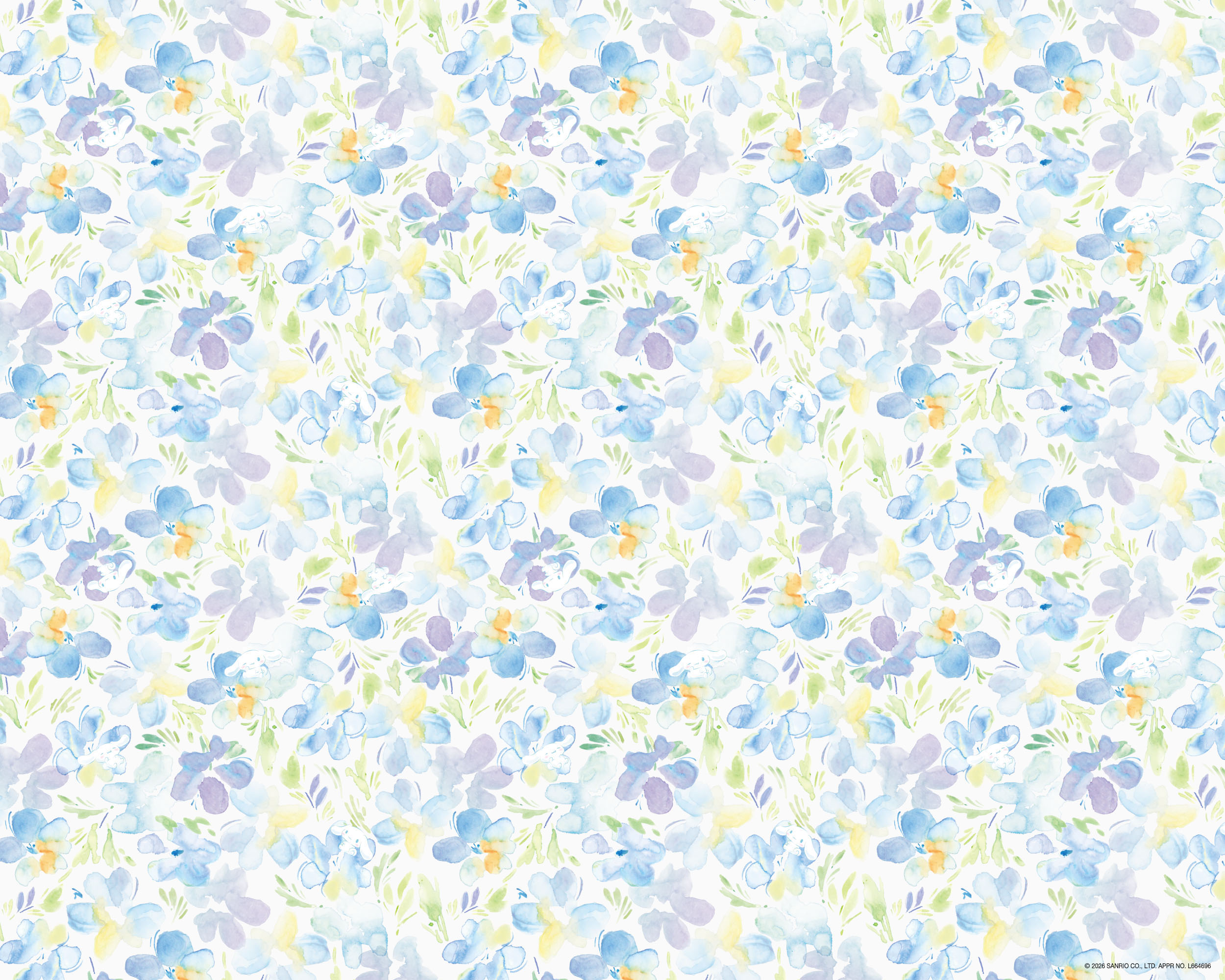 WATERCOLOR BLOOM BLUE(シナモロール)