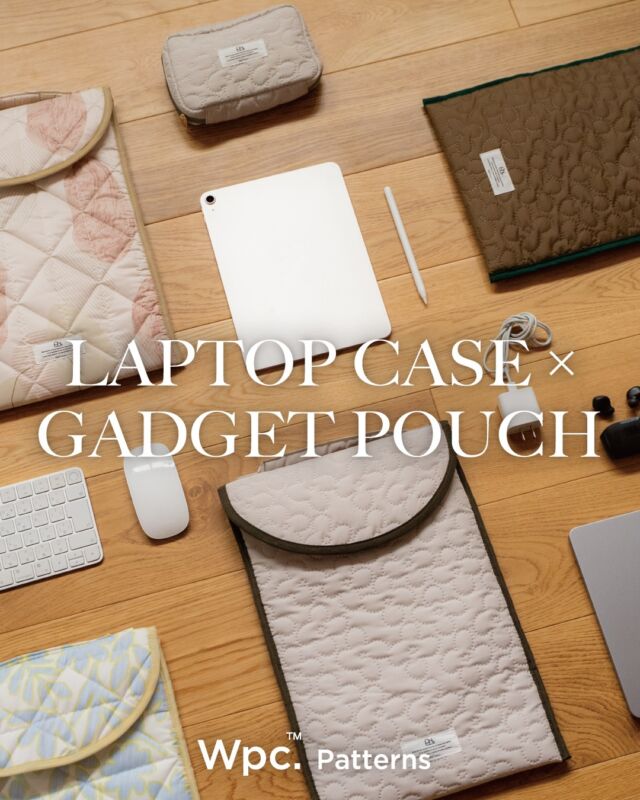 𝐋𝐀𝐏𝐓𝐎𝐏 𝐂𝐀𝐒𝐄×𝐆𝐀𝐃𝐆𝐄𝐓 𝐏𝐎𝐔𝐂𝐇💻⁀⋆
 
Wpc.の傘のデッドストック生地を使用した
安心のはっ水効果💧
サスティナブルなガジェットポーチに新作が登場！✨
 
◦はっ水キルティングPCケース（税込2,970円）
カラー：ニュアンスパターンピンク / ボタニカルフレグランスブルー / ネイビー / ベージュ / ブラウン
内側には安心のクッション付き！
PCケースの上部には持ち手が付いているので、
ケースだけでも持ち運びしやすいデザイン◎
 
◦はっ水キルティングマルチポーチ ミニ（税込1,430円）
カラー：ニュアンスパターンピンク / ボタニカルフレグランスブルー / ネイビー / ベージュ / ブラウン
手のひらサイズでコンパクトな小さいポーチ！
イヤホンやアクセサリーなどの小物の収納にぴったり◎
カラビナ付きだから、バッグの中で見失うことなくサッと取り出せます🙌
 
Wpc. Pattens
心に、いつも、晴れもよう。
 
空もようは変えられなくても、
心もようは変えられるもの。
 
雨の日を憂う人の心が晴れる。
そんなきっかけを届けられないか。
 
天気と人の気持ちを見つめ、
考え続けてきた私たちの答え。
 
それが『Wpc. Patterns』
 
日々を彩るデザインにかこまれて、
みんなの心が晴れますように。
 
#wpc
#wpcpatterns
#wpcpatterns_official 
#心にいつも晴れもよう
#ガジェット
@wpc_official